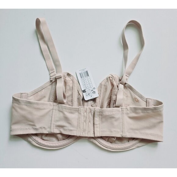 Goddess Verity Lace Unlined Underwire Beige Full Coverage Convertible Bra 38DD - Picture 5 of 11